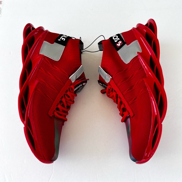 South Pole Reflective Red & Silver Mens Shoes 9.5 New Whithout Box - Picture 4 of 7